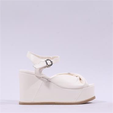 Marco Moreo Buenos Aires Platform Sandal - Cream Leather